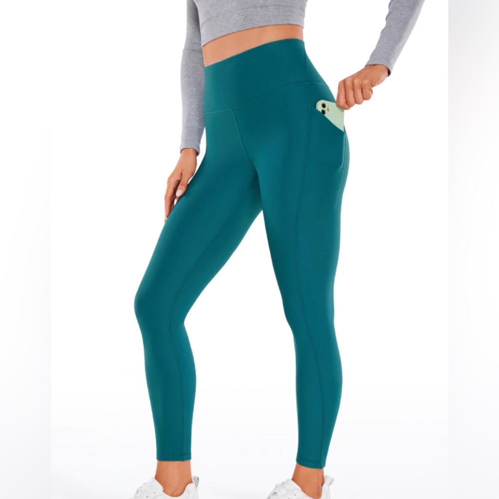 Fleece Lined Soft Pockets Leggings 26.5"